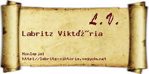 Labritz Viktória névjegykártya